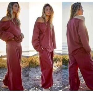 (XS) $108 FP Beach Free People Parker Set Burnt‎ Henna